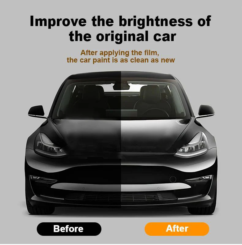 2017-2023 Model 3 Premium Transparent Full Cover TPU Film – Ultimate Scratch Defense| Tlyard - Image 4