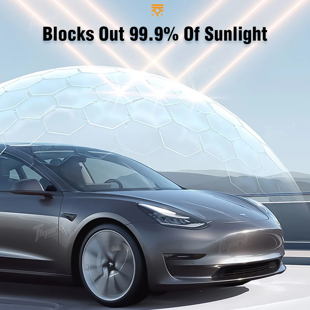 2020-2025 Tesla Model Y Retractable Sunshade + 16L Compressor Fridge – Ultimate Summer Cooling Combo for Model Y & Juniper - Image 6