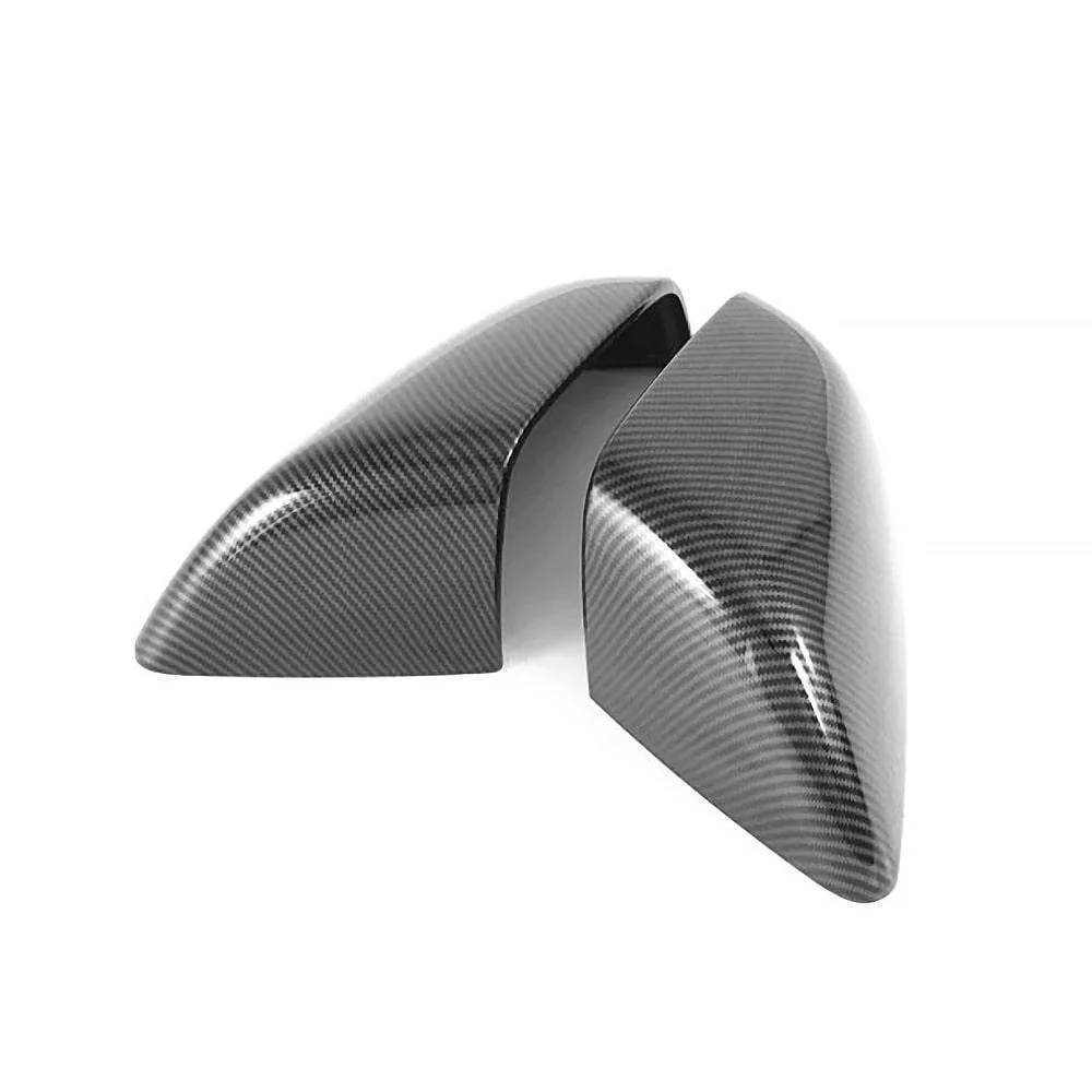 Plaid & LR Side View Real Molded Carbon Fiber Mirror Overlays For 2021+ Model S - Image 3