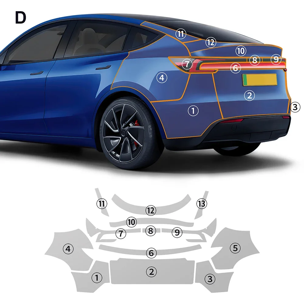 2025+ Tesla Model Y Juniper Clear Pre-cut PPF Kit â TPU Invisible Full Car Paint Protection Film| Tlyard - Image 5