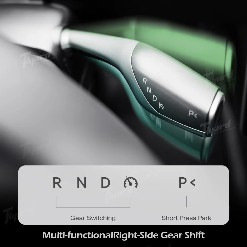 2026 Model Y Juniper/ Model 3 Highland Gear Shift Stalk + 7" Head-Up Display/ Wireless Charging Phone Mount Upgrade Kit | Tlyard - Image 4