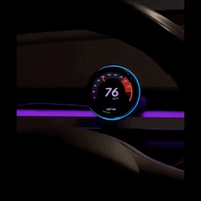 2026 Model Y Juniper Wireless Magnetic Speedometer - OLED Smart Dashboard Display for Model 3 & Y - Image 2