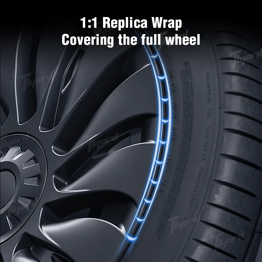 2020-2024 MY 19-inch Symmetrical Uberturbine Hubcaps Wheel Covers - Image 3