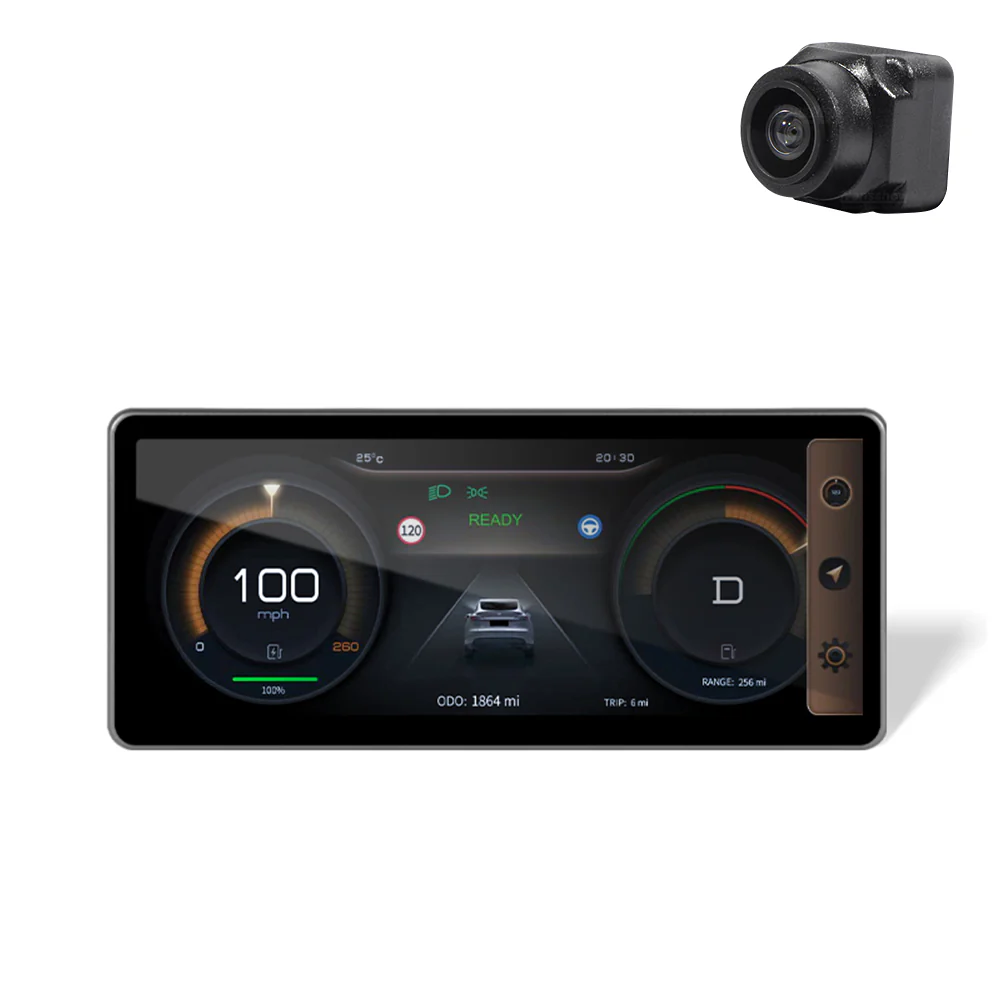 9" Carplay Front Camera Smart LCD Dashboard Heads Up Display Tesla Model 3 & Y - Image 9