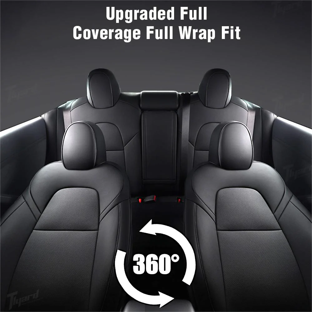 Nappa Leather Seat Covers Sets For Tesla Model 3 & Y 2017-2024 Model 3 Highland - Image 5