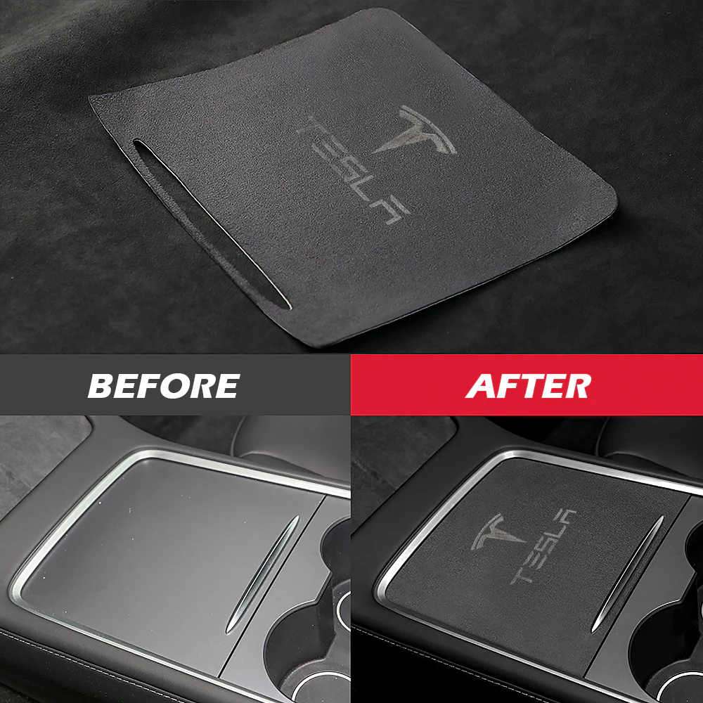 Model 3 & Y Highland Alcantara Center Console Cover Protector - Image 3