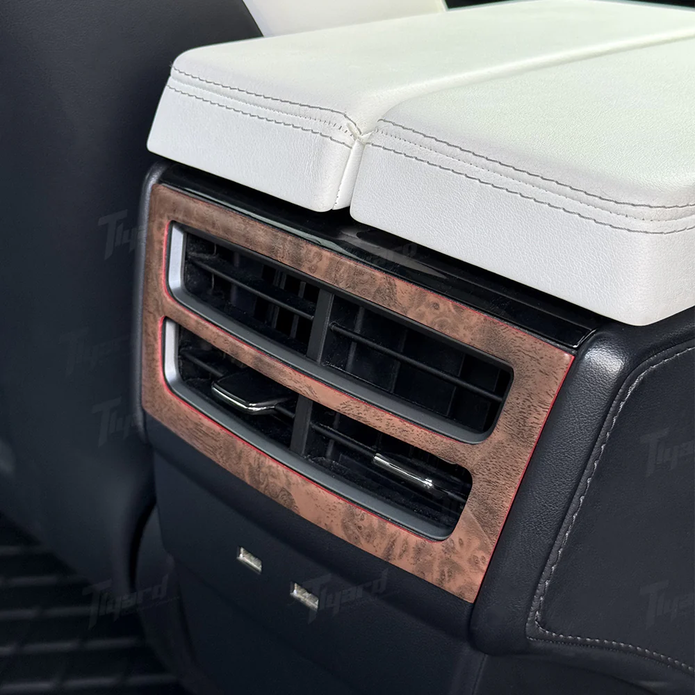 Dashboard & Center Console Hydro Carbon Fiber Coated Wood Texture Upgrade Kit (6 Pieces) For Model X - Image 10