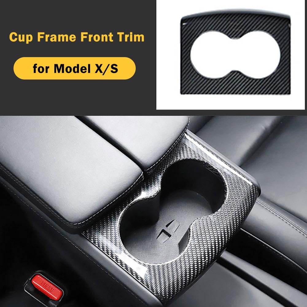 Dashboard & Center Console Hydro Carbon Fiber Coated Wood Texture Upgrade Kit (6 Pieces) For Model X - Image 4