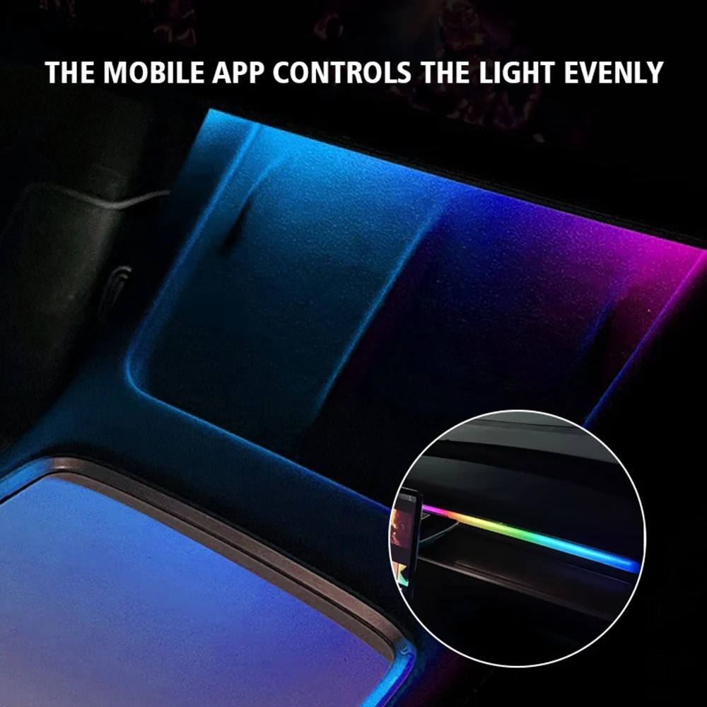 Center Console + Dashboard Ambient Light for 2021-2023 Tesla Model 3/Y Interior Light | Tlyard - Image 6