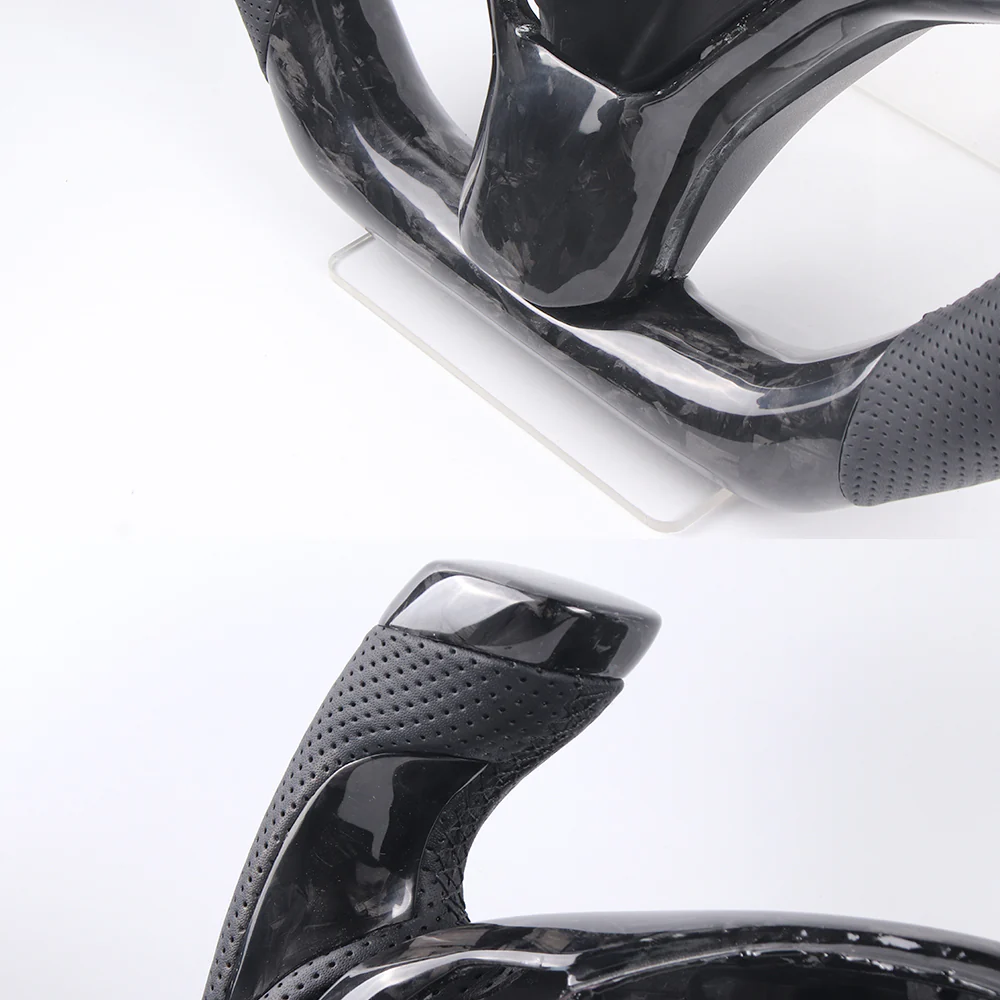 Model S/ X Plaid Airplane Style Nappa Leather Steering Wheel - Image 4
