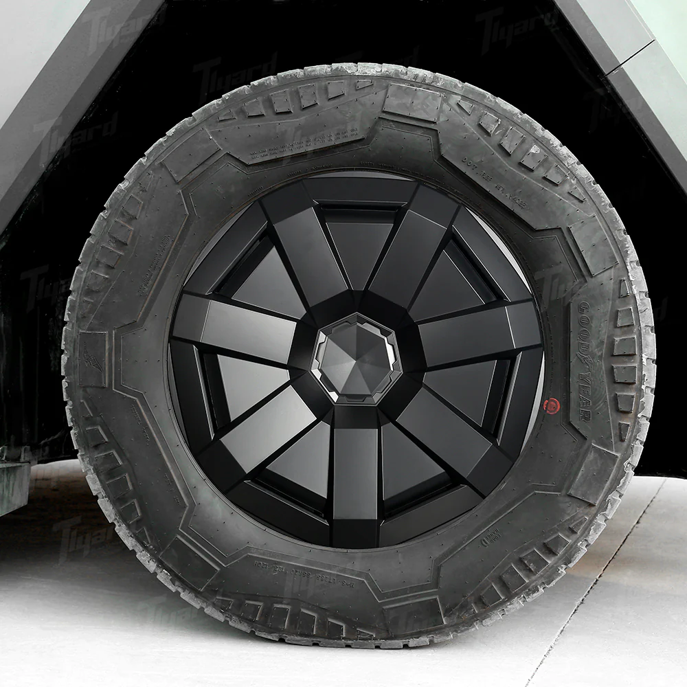 Cyber Truck Wheel Covers Matt Black Hubcaps Scratch Resistant (4 PCS SET) - Image 3