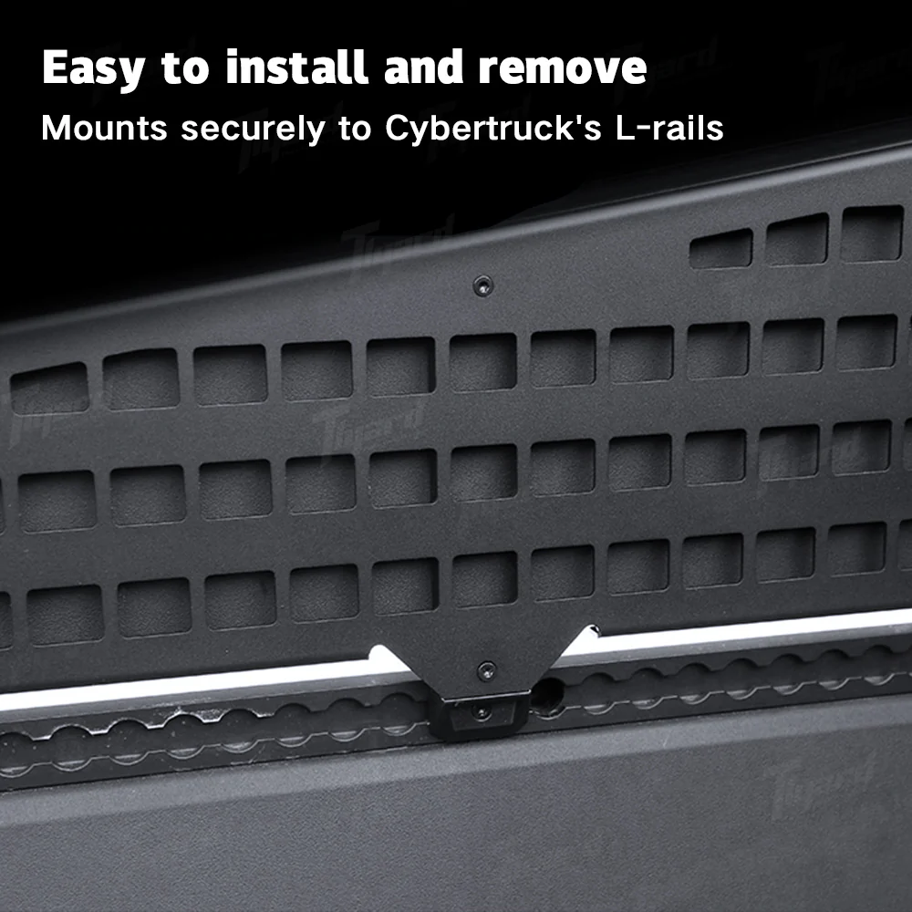 Cybertruck Side Bed L-tracks Molle Panel For Tesla Cybertruck Versatile Storage - Image 4