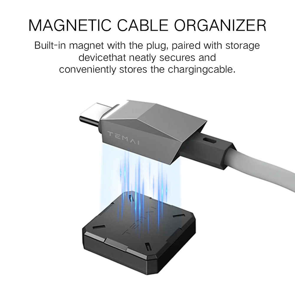 Magnetic Coiled 100W USB-C Charging Cable for Tesla Model 3/Y/S/X & Cybertruck - Image 2