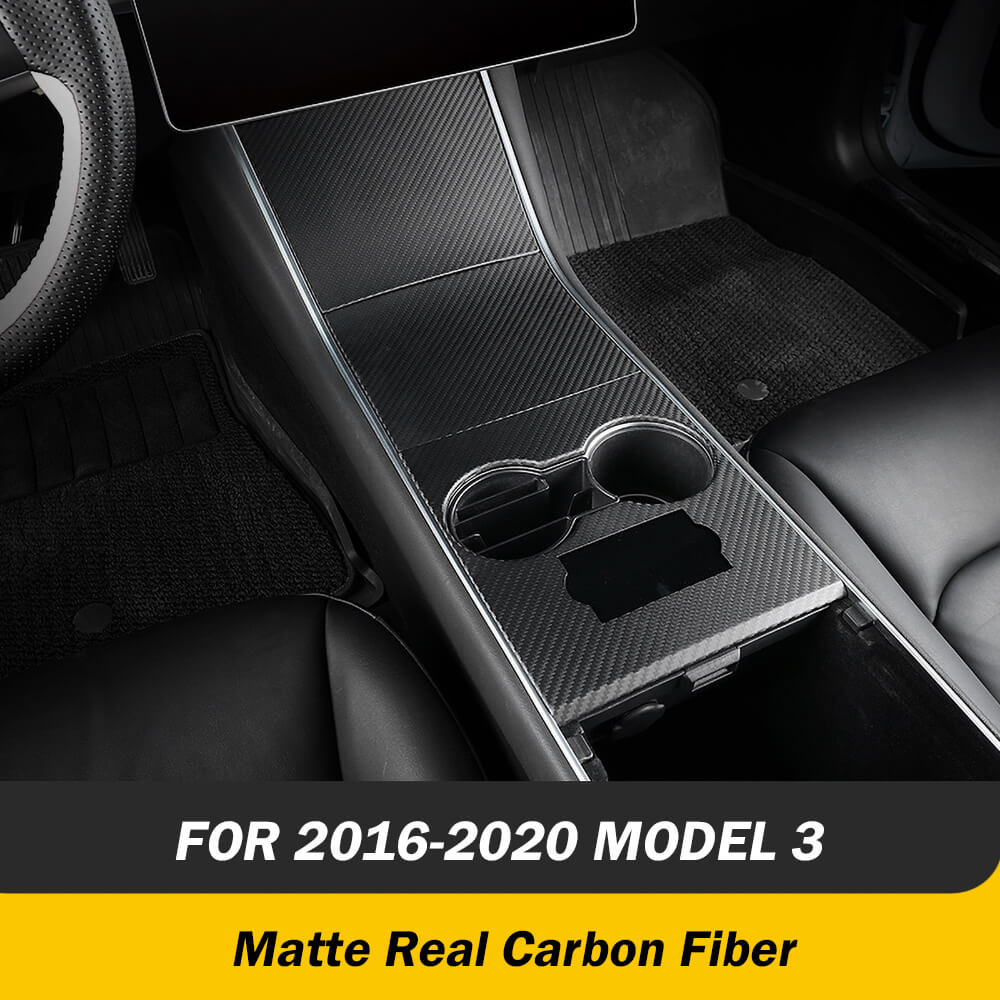 Center Console Real Carbon Fiber For 2017-2024 Tesla Model 3/ Y - Image 8