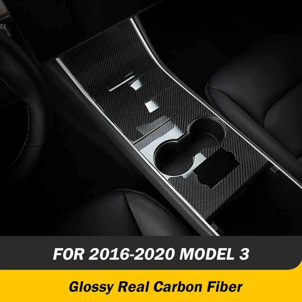Center Console Real Carbon Fiber For 2017-2024 Tesla Model 3/ Y - Image 7