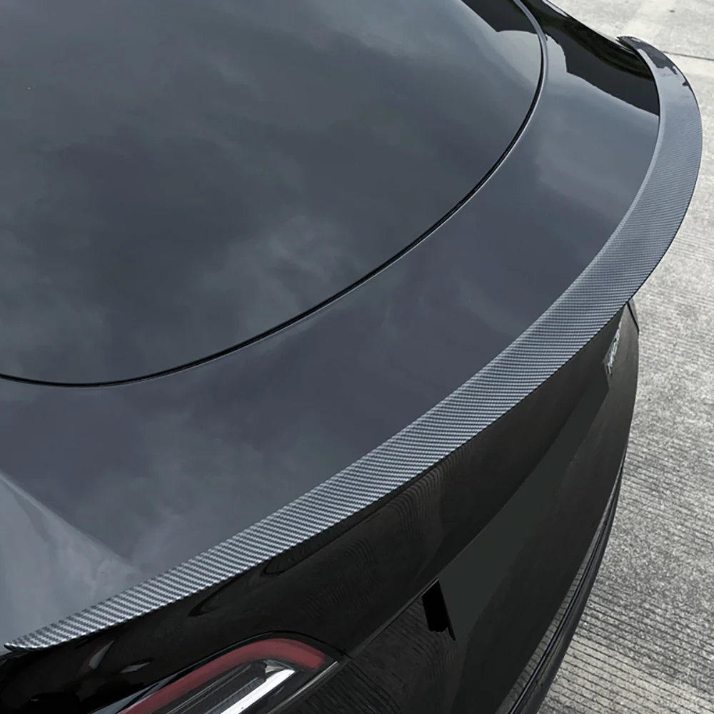 Model 3 & Y Matte Spoiler Real Carbon Fiber Trunk Lip Performance Wing - Image 8