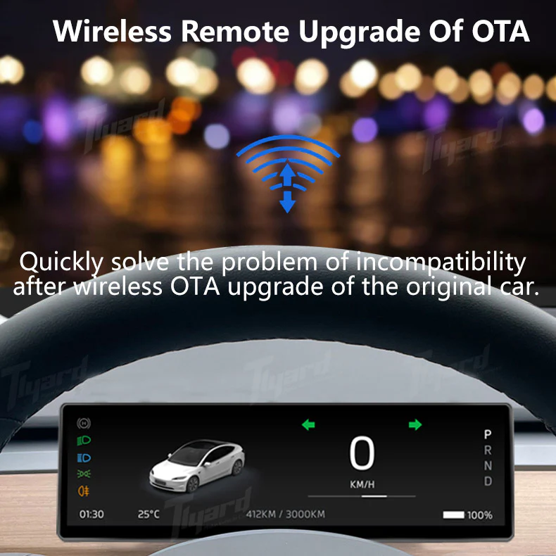 T3 Pro Model 3 & Y 8.8 Inches Front Camera Carplay Instrument Cluster - Image 9