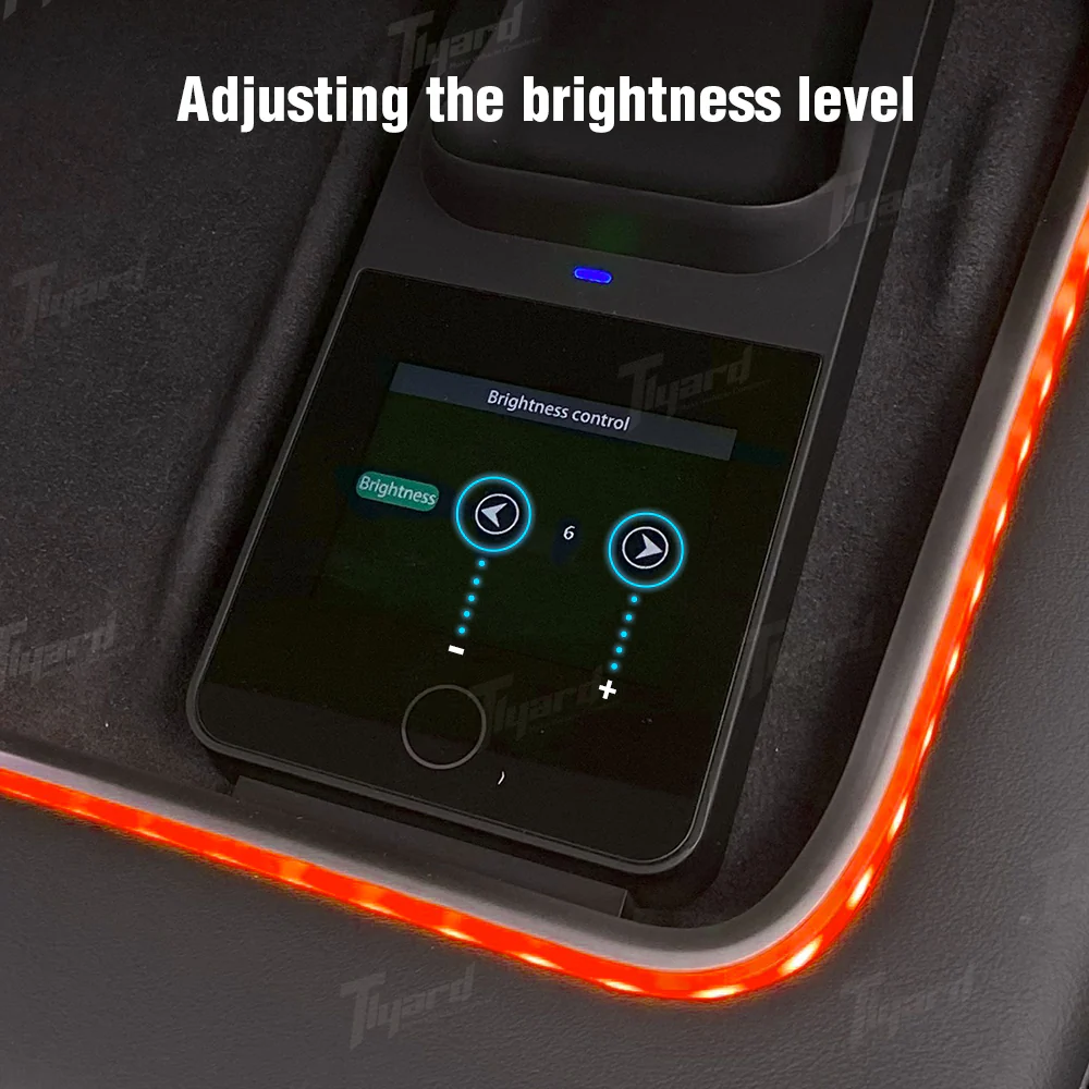 Model 3 & Y Center Console Charger With Ambient Light Atmosphere LED - Image 7