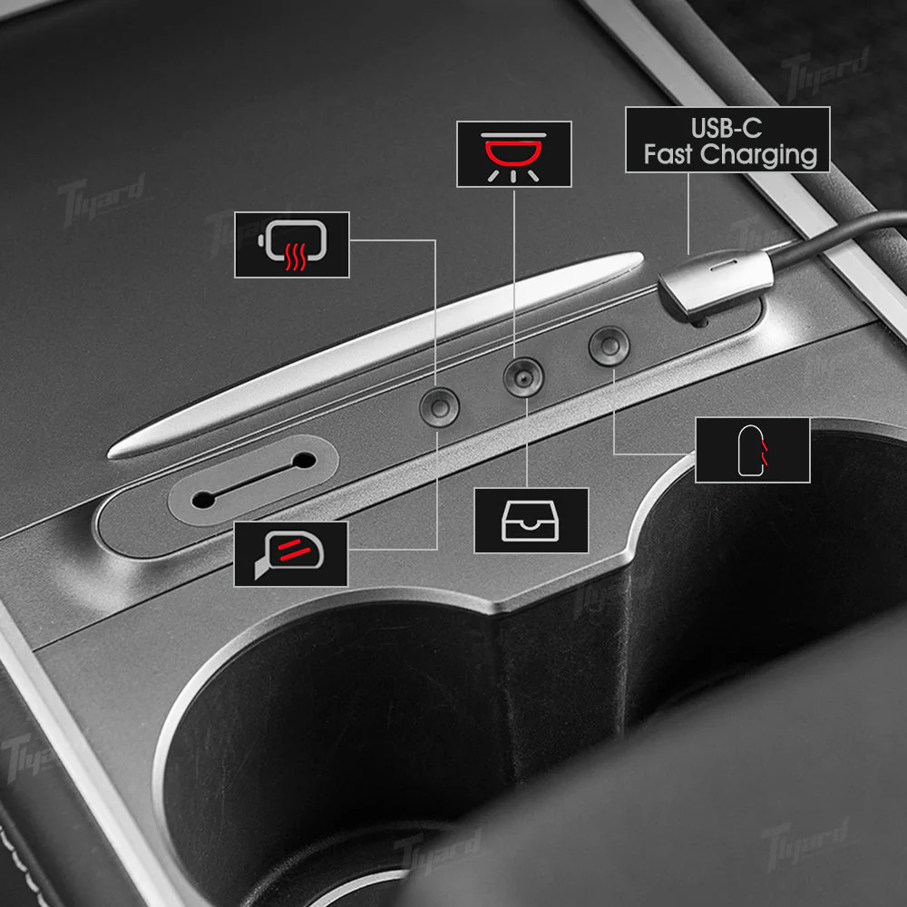 Model 3 & Y Center Console Control Button + Touch Screen Swiveling Mount Kit - Image 3