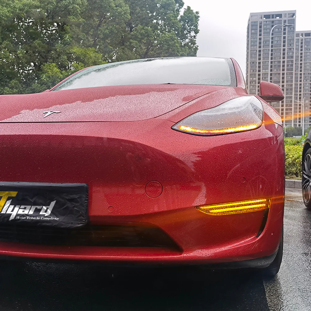 Model 3 & Y Porsche Style Front Driving Lamps Steering Fog Lights - Image 5