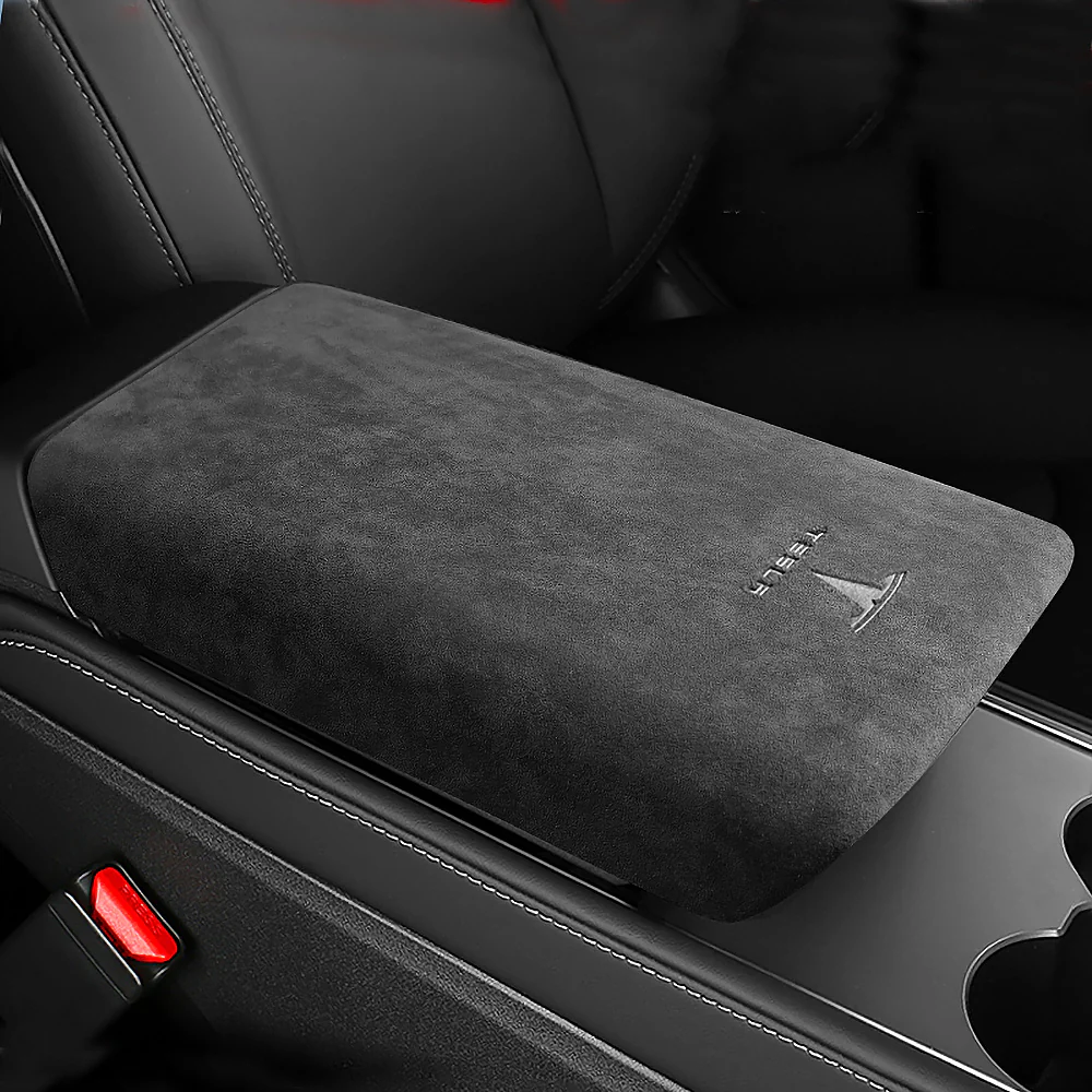 Alcantara Model 3 & Y Armrest Center Console Cover Protector - Image 4