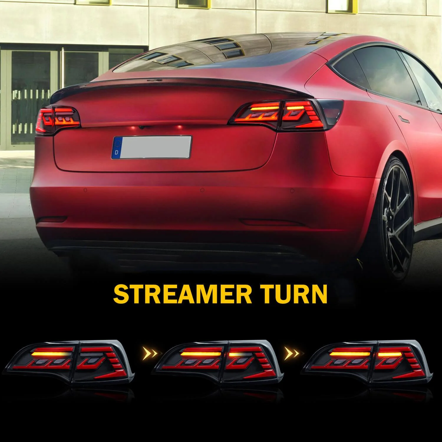 Eagle Eye Style LED Tail Light (1 Pair) For Tesla Model 3/ Y - Image 4