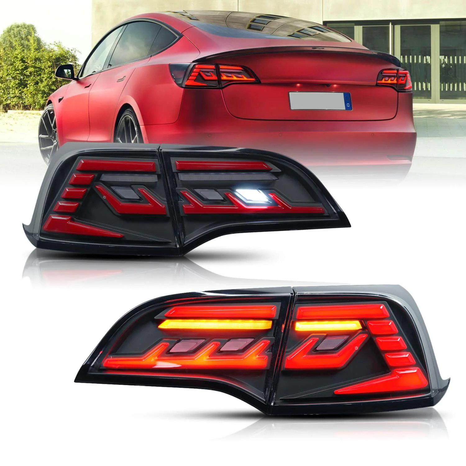 Eagle Eye Style LED Tail Light (1 Pair) For Tesla Model 3/ Y - Image 8