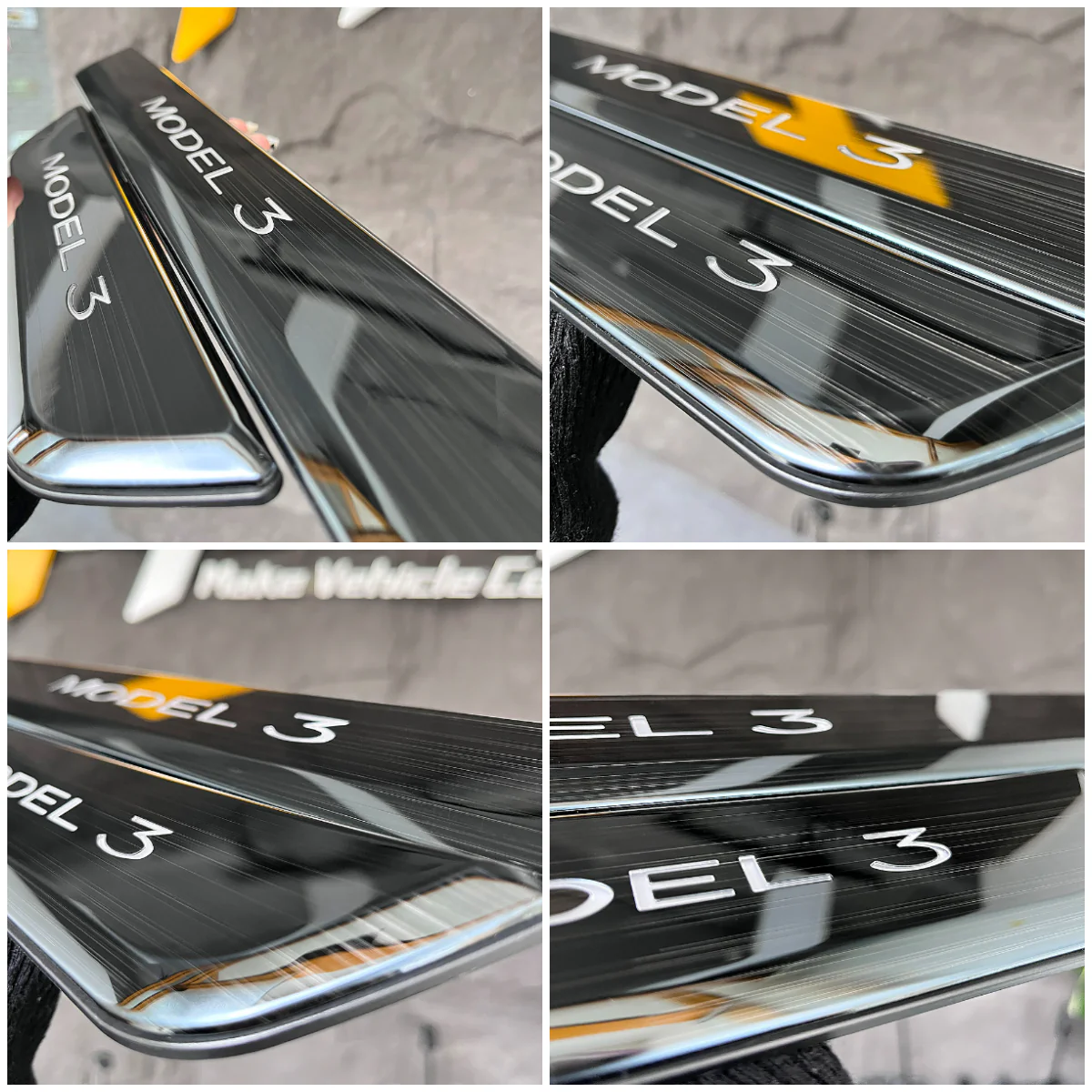 LED Illuminated Welcome Pedal Door Sill Protector(4 Pieces) For Model 3/ Y - Image 5
