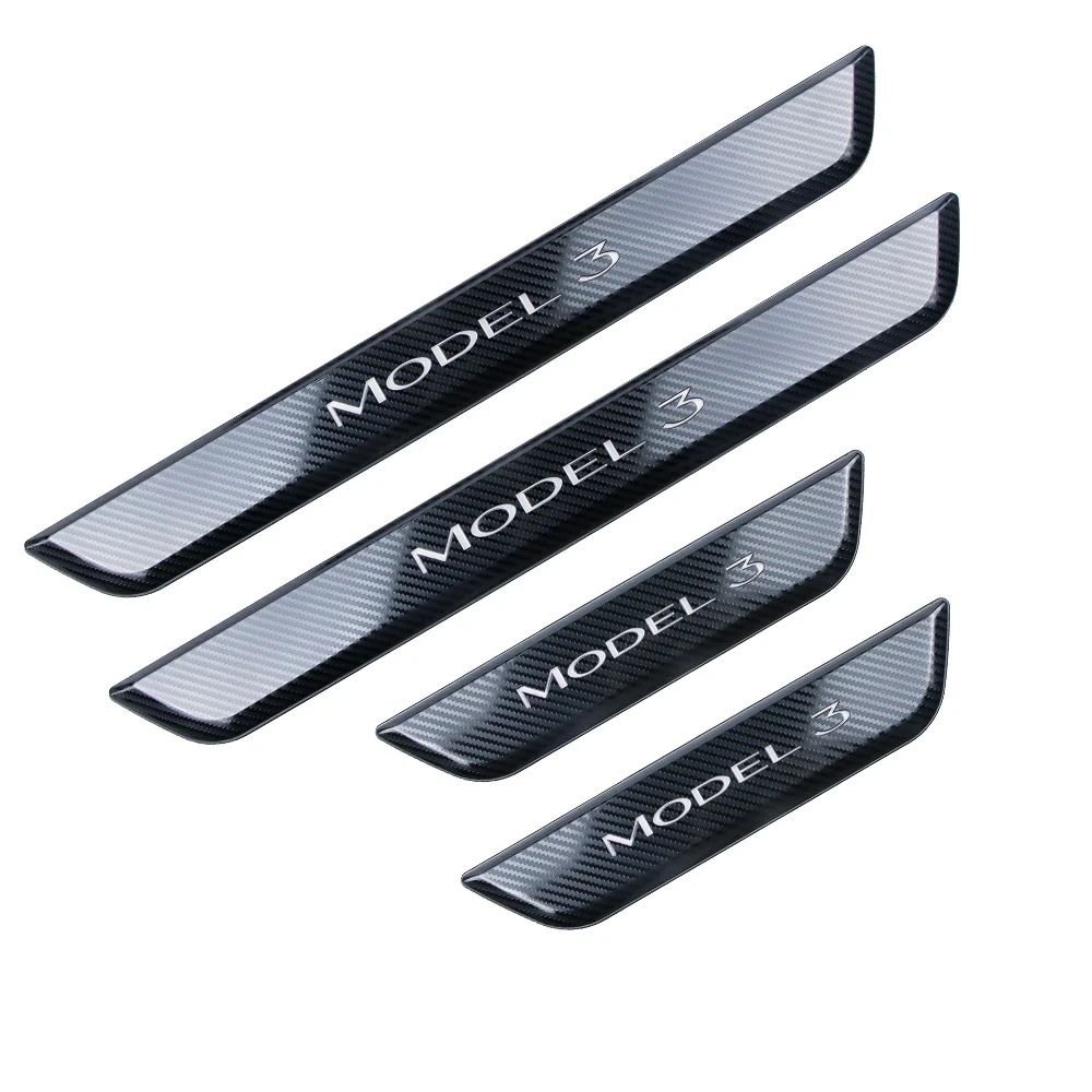 LED Illuminated Welcome Pedal Door Sill Protector(4 Pieces) For Model 3/ Y - Image 7