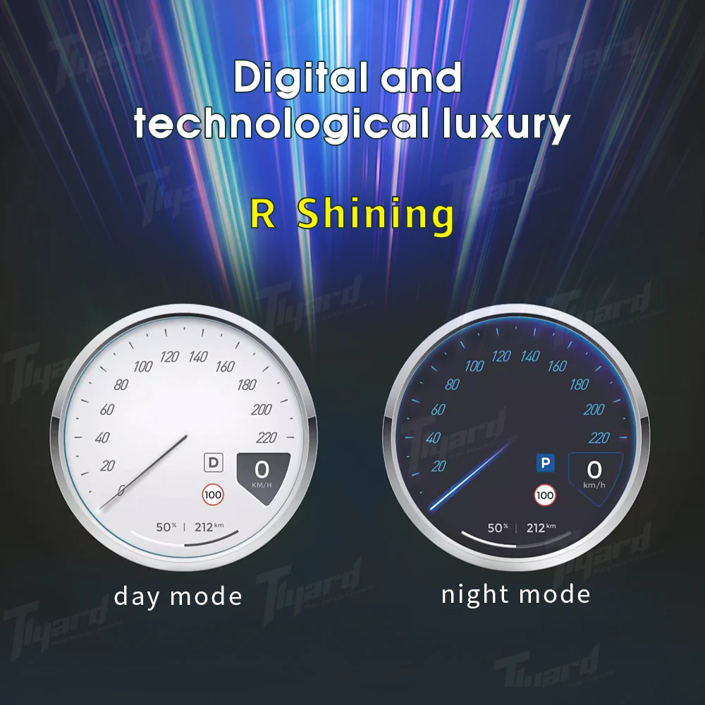 Model 3 & Y Mechanical Style Round Display Instrument Cluster - Image 5