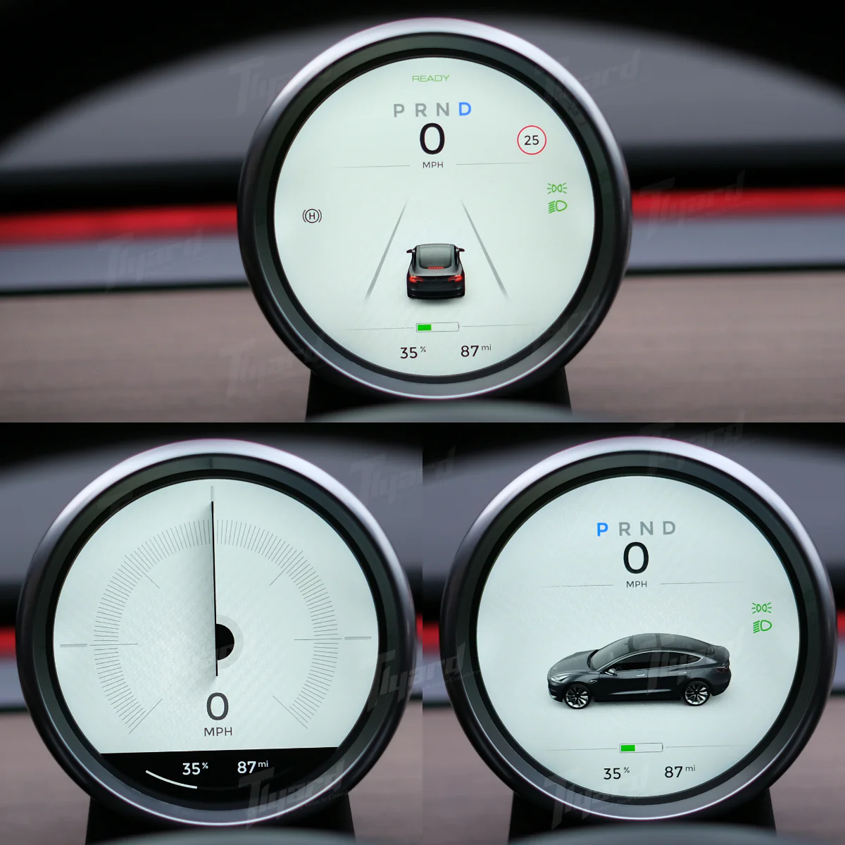 Model 3 & Y Mechanical Style Round Display Instrument Cluster - Image 7