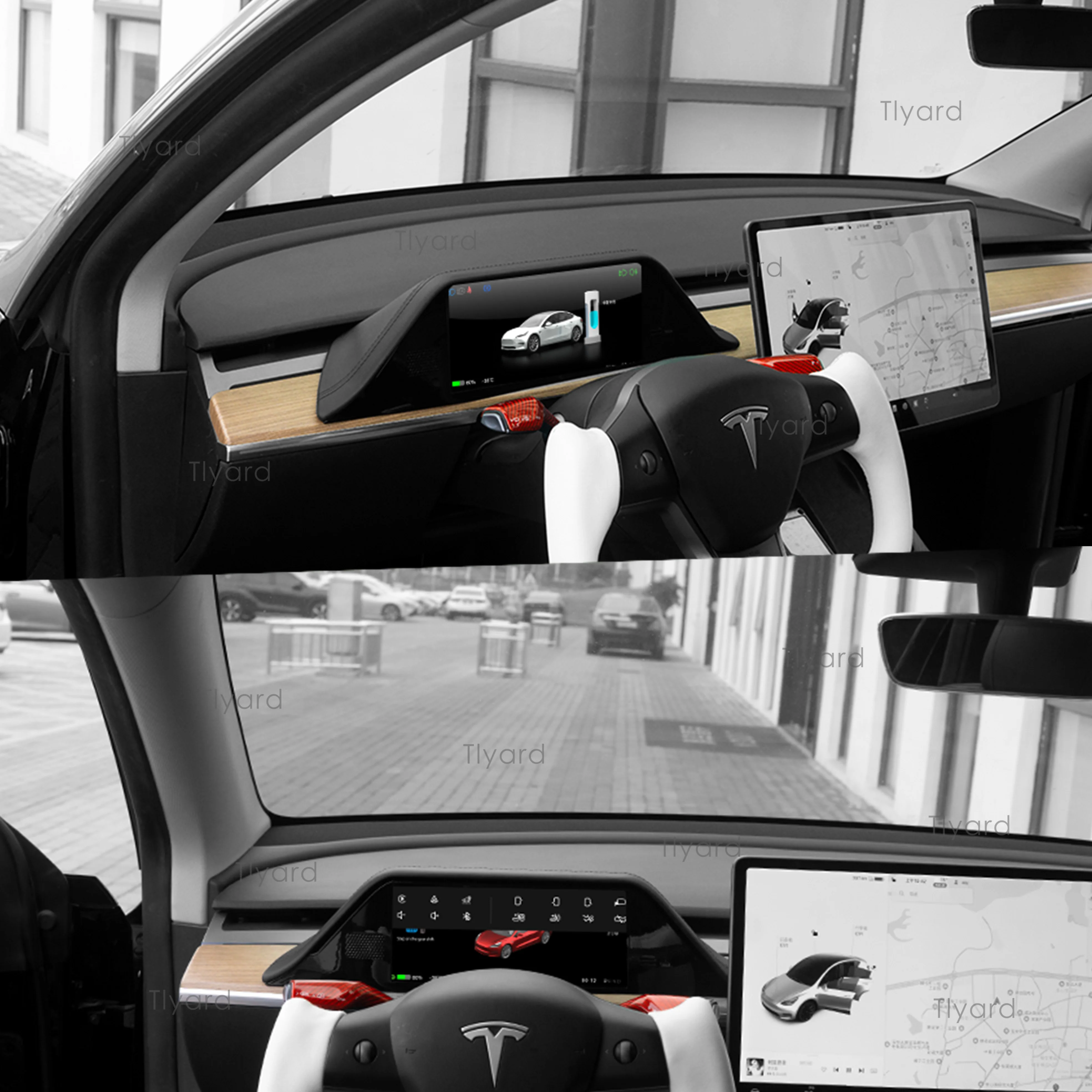 Model 3 & Y NAPPA Leather 9 Inches Touch Screen Instrument Cluster - Image 8