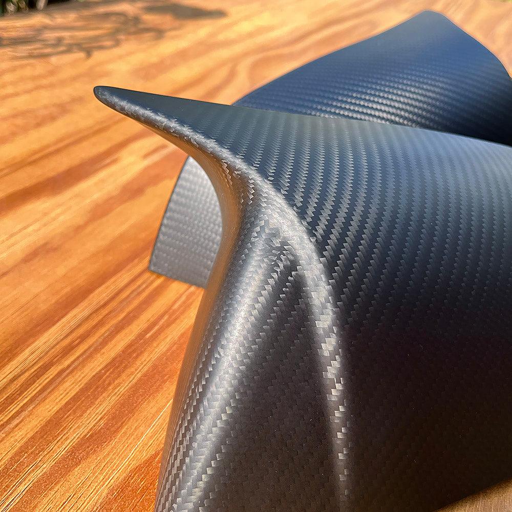 Real Carbon Fiber Rearview Mirror Cover Overlay For Model 3 & Y Highland Ox Horn Style - Image 6