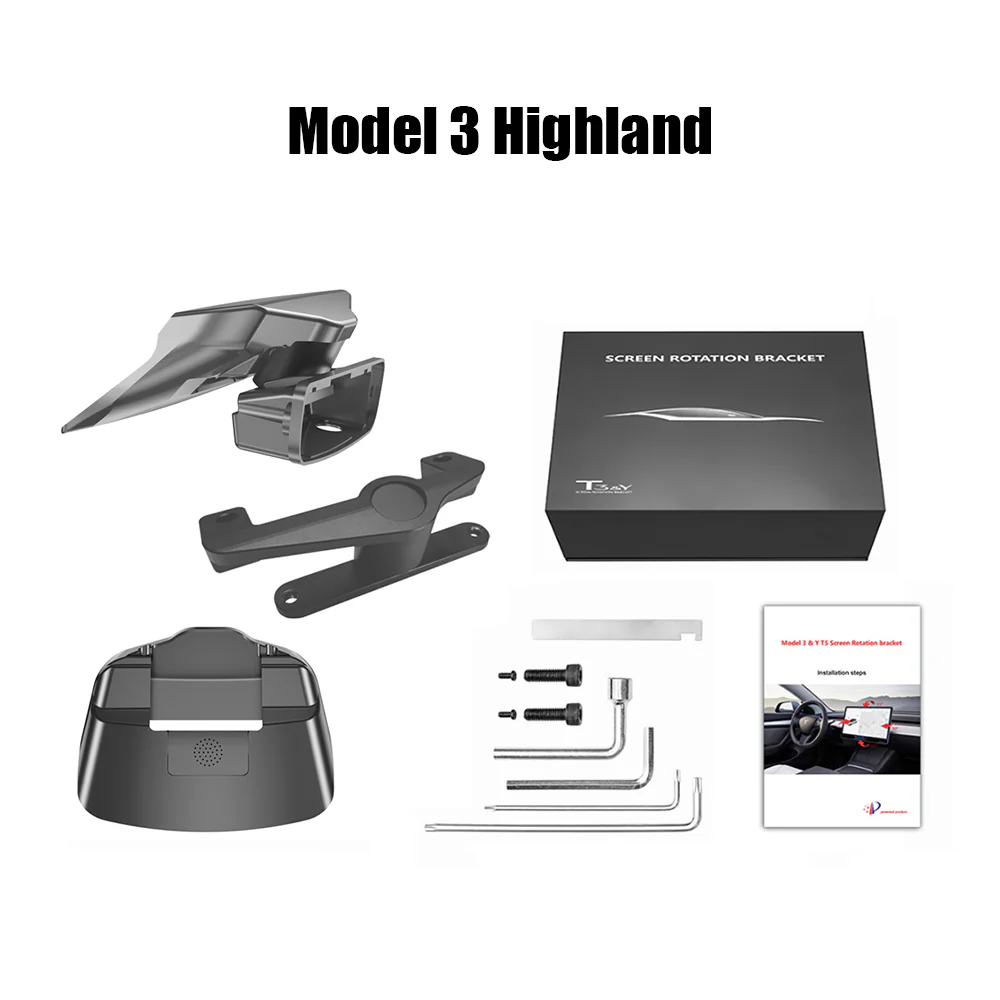 Upgraded 40° Touch Screen Swiveling Mount Kit Rotated Dashboard For Model 3/ Y - Image 11