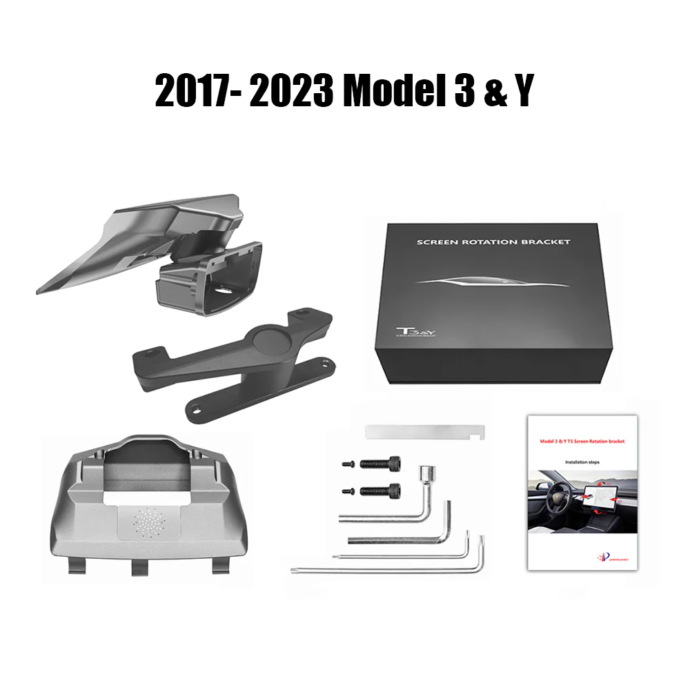 Upgraded 40° Touch Screen Swiveling Mount Kit Rotated Dashboard For Model 3/ Y - Image 12