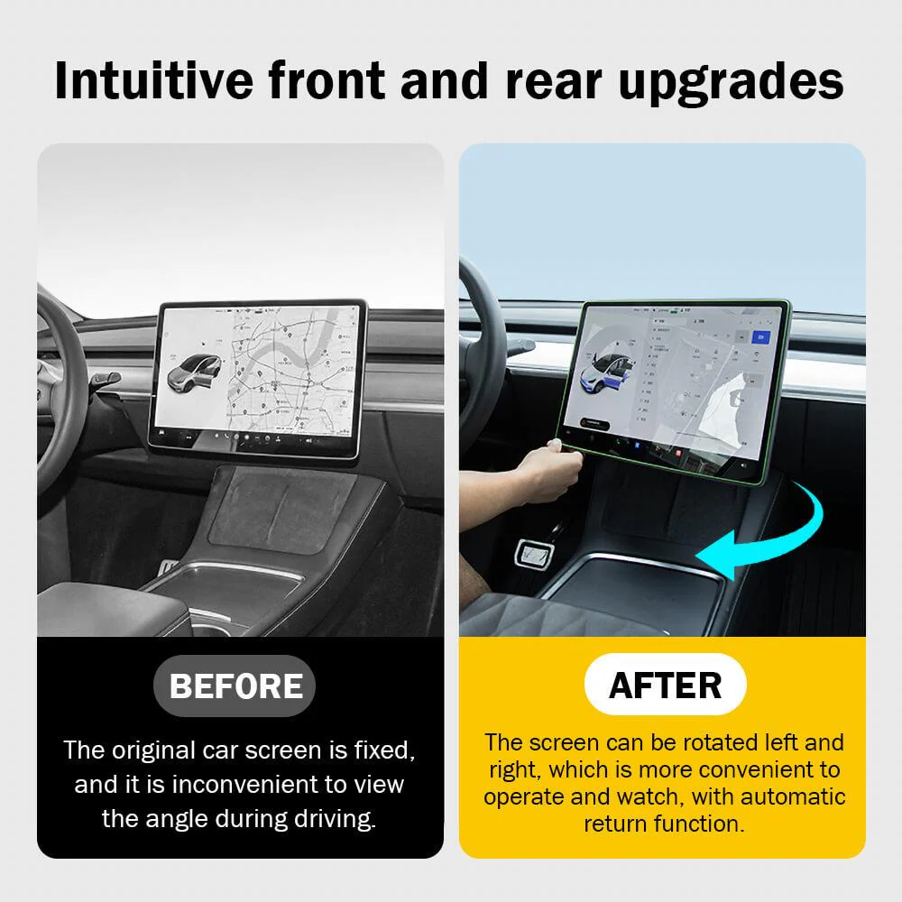 Upgraded 40° Touch Screen Swiveling Mount Kit Rotated Dashboard For Model 3/ Y - Image 8