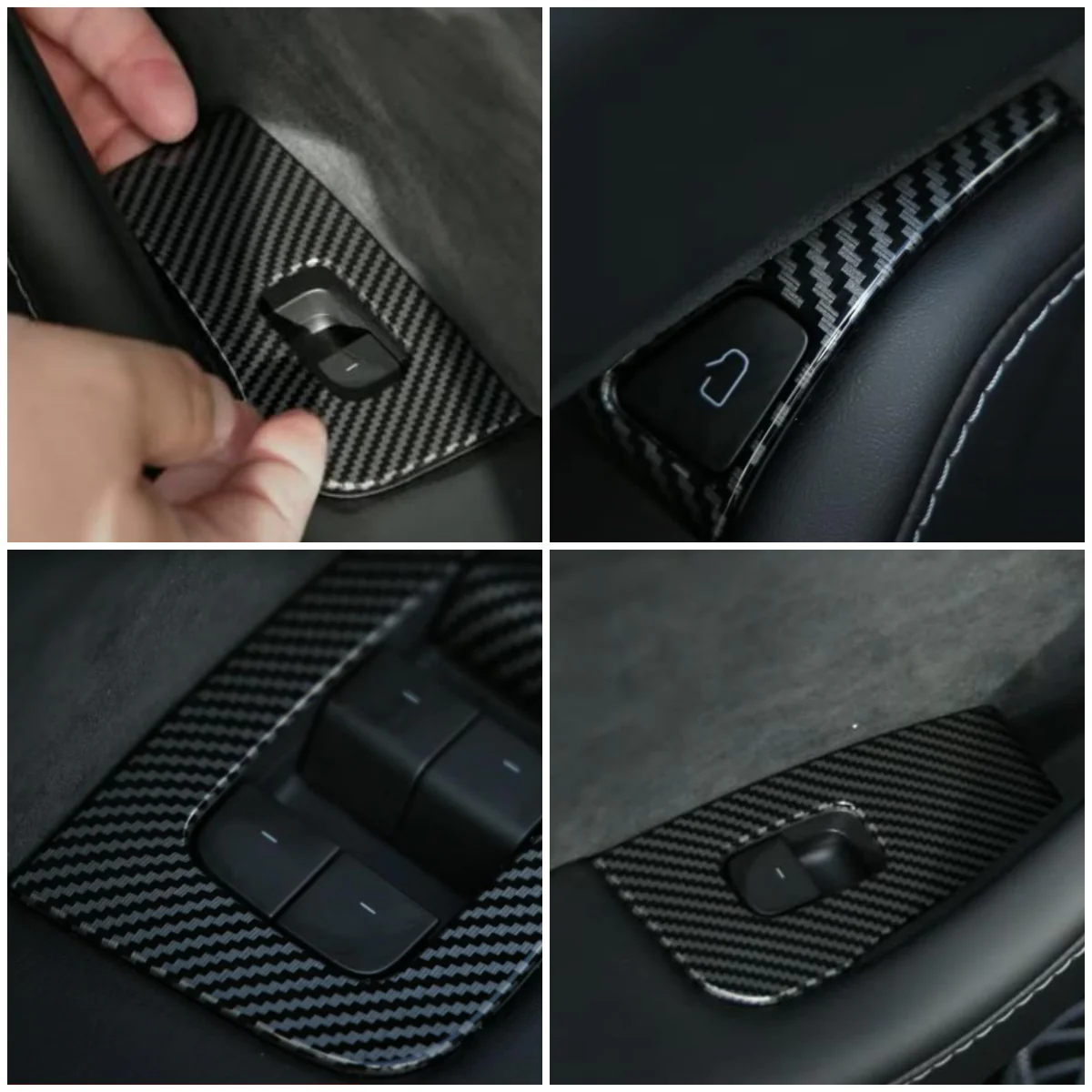 Window & Door Switch Plastic Covers For Model 3/ Y (For LHD) - Image 3
