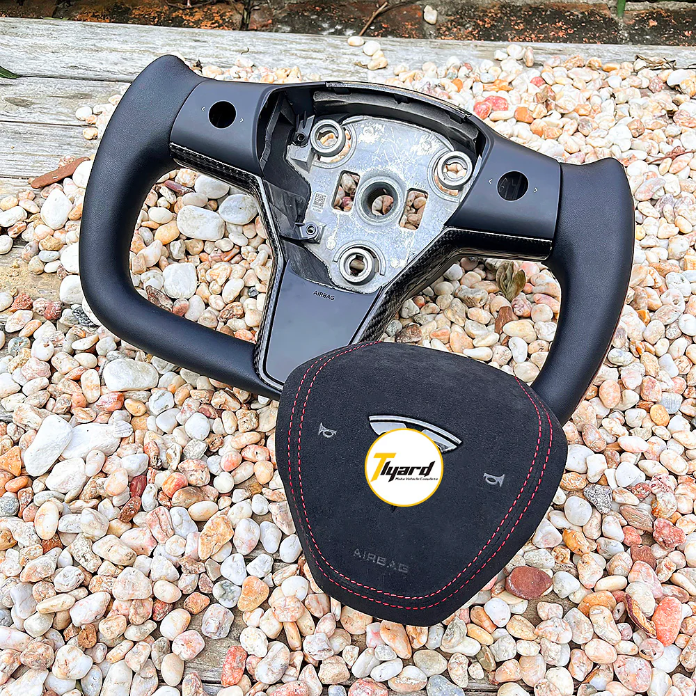 Custom Yoke Style Carbon Fiber Steering Wheel For Tesla Model 3/ Y - Image 5