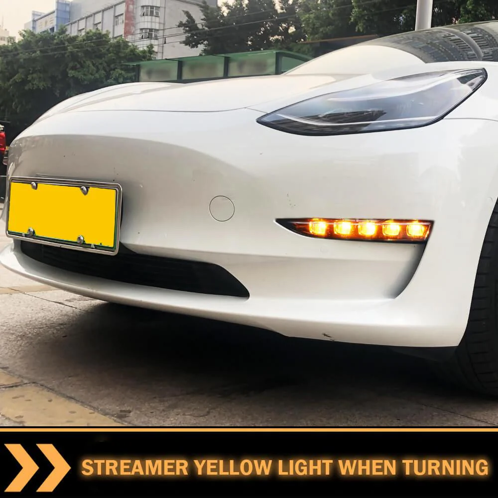 Front Water Steering Fog Lamp For Tesla Model 3/ Y - Image 5