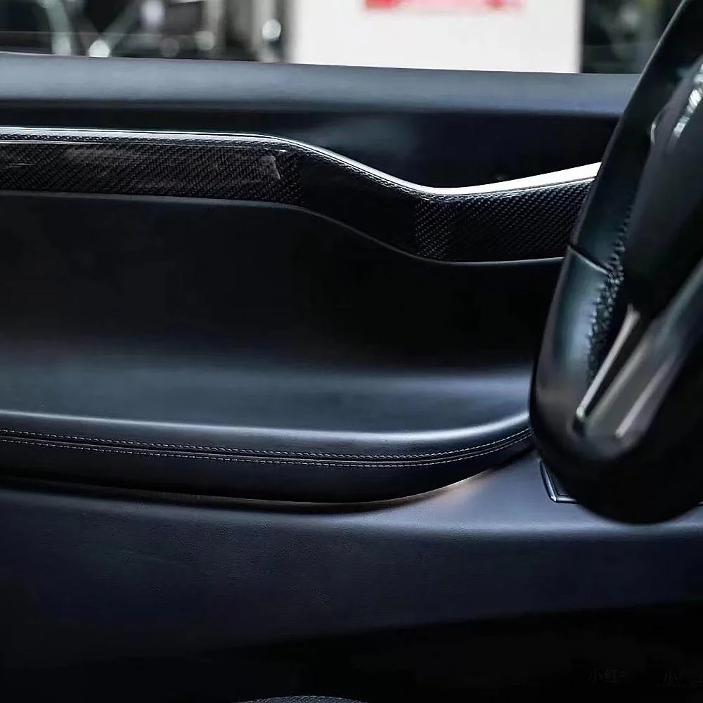 Interior Door Handle Carbon Fiber Conversion Kit For 2019-2024 Model X - Image 3