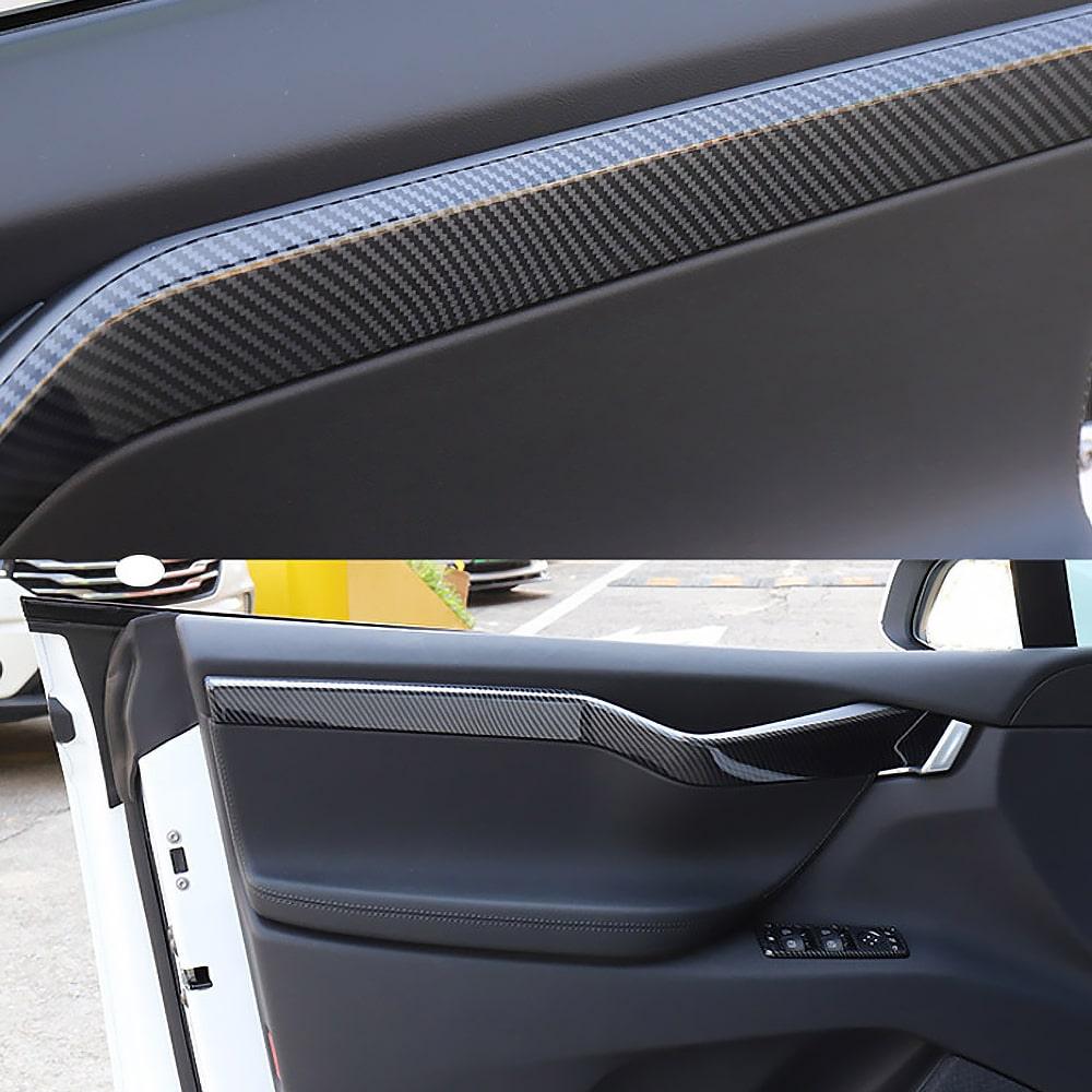 Interior Door Handle Carbon Fiber Conversion Kit For 2019-2024 Model X - Image 4