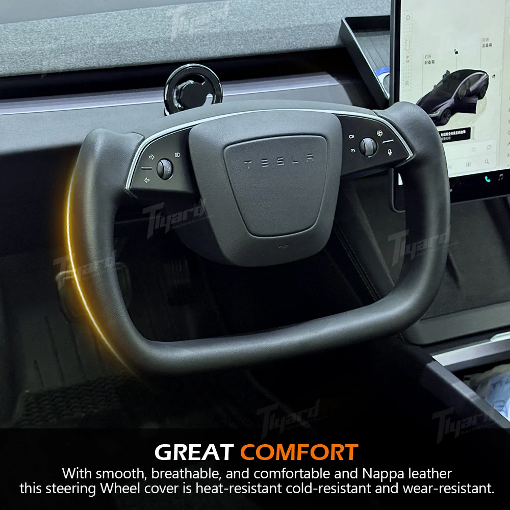 Model Y Juniper & Model 3 Highland Floating Yoke Steering Wheel | Tlyard - Image 5