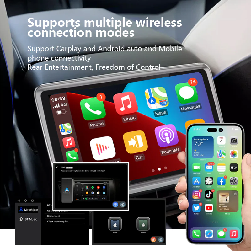 Newest 7 Inches Model 3 & Y Rear Display Back Seat Screen - Image 4