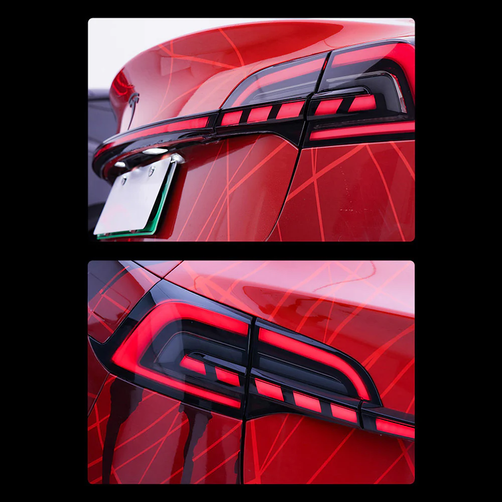 Newest Full-Width Strip Through Shape Tail Lights For Model 3 & Y - Image 3