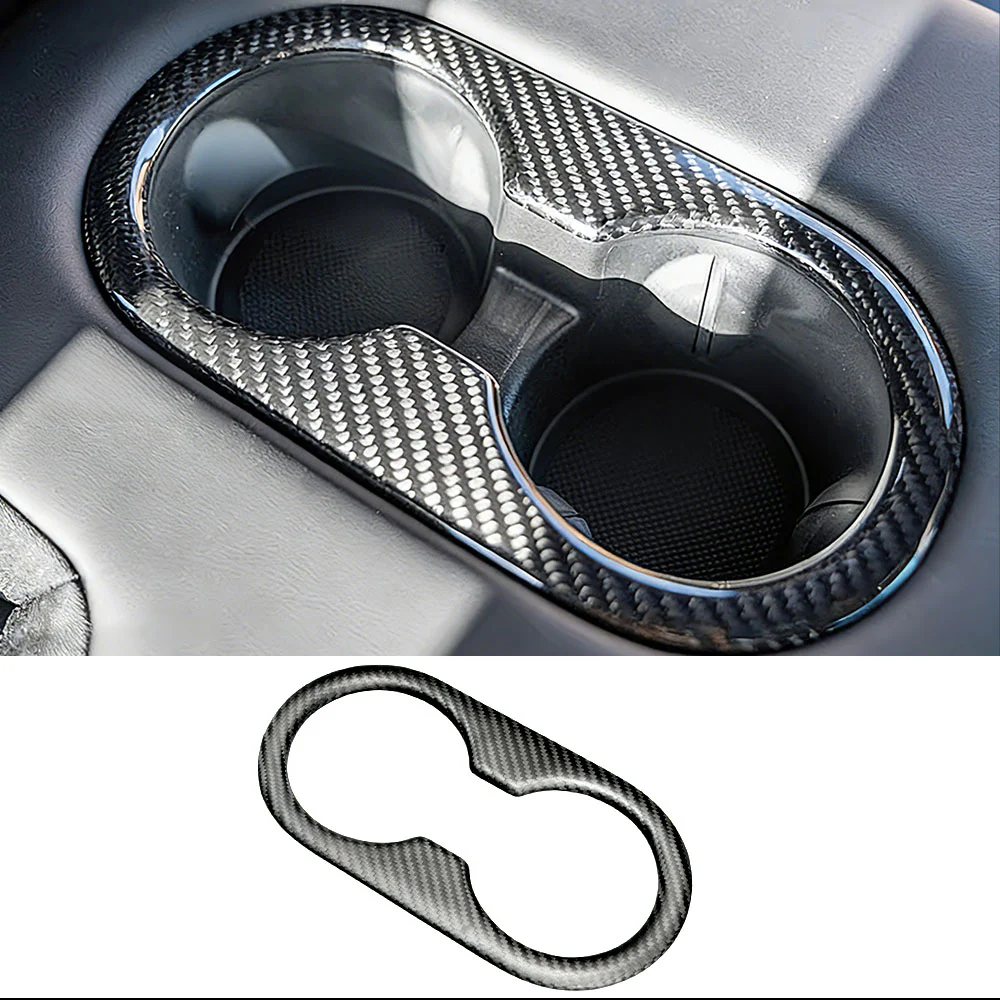Real Dry Carbon Fiber Cup Holder for Model Y 2025 Juniper Interior Trim | Tlyard - Image 5
