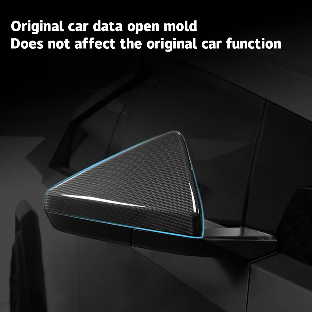 Tesla Cybertruck Real Carbon Fiber Rearview Mirror Cover for Cybertruck Upgrade - Image 5