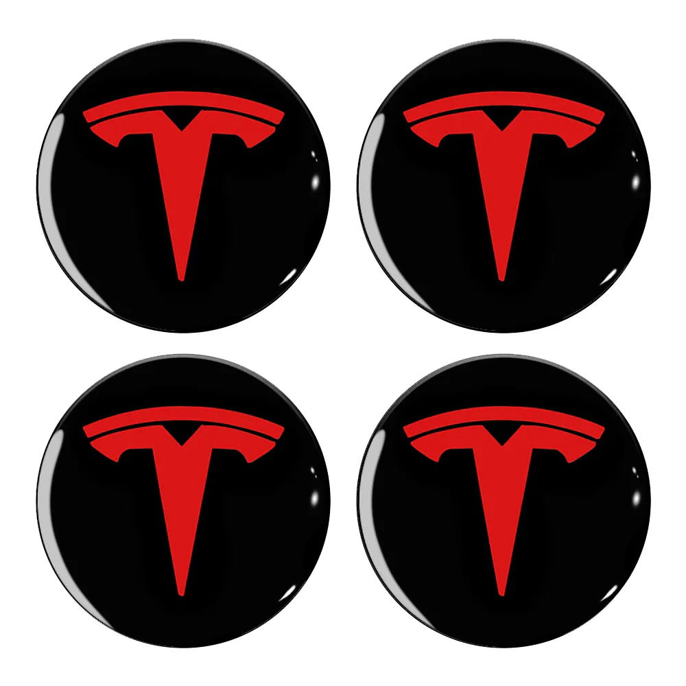 Tesla Logo 4 PCS Hubcaps Center Cover For Model 3 & Y & 3 Highland & Y Juniper - Image 5