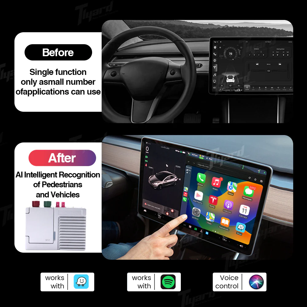 Tesla Zero-delay Carplay & Android Auto Adapter Box Pro AI-Powered Adapter for Model 3/Y - Image 6