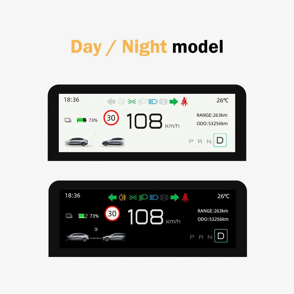 Dashboard Mini Screen Heads Up Display For Tesla Model 3 & Y - Image 7
