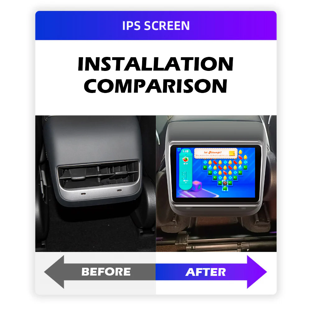 Upgrade 7.2 " Model 3 & Y Rear Entertainment LCD Display Back Screen - Image 3
